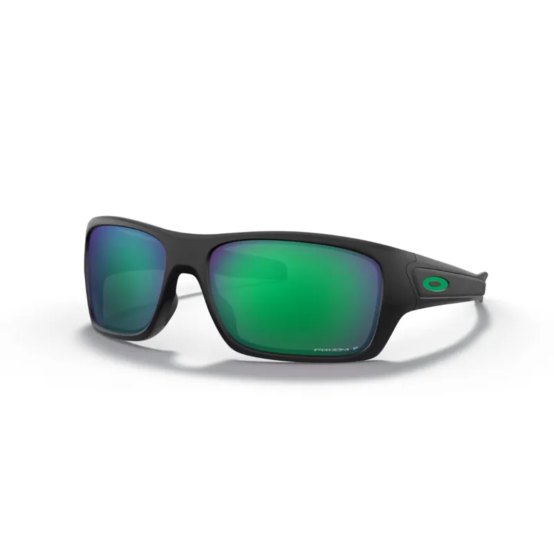 Oakley Turbine in Matte Black Prizm Jade Polarized Lens